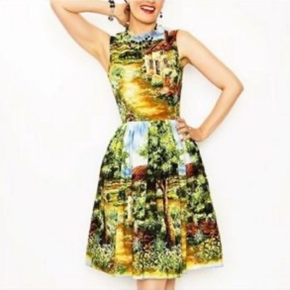 Bernie Dexter Osteley in Country Cottage Vintage Style Dress, Size Small